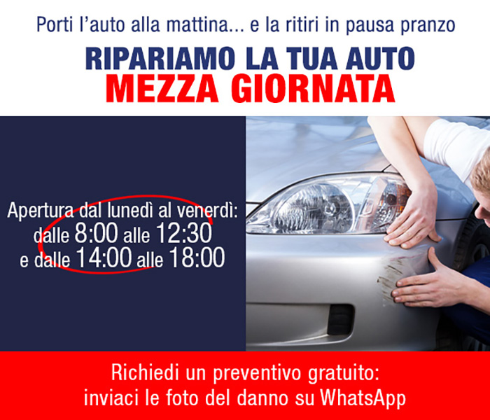 Riparazione della tua auto in mezza giornata a Bologna