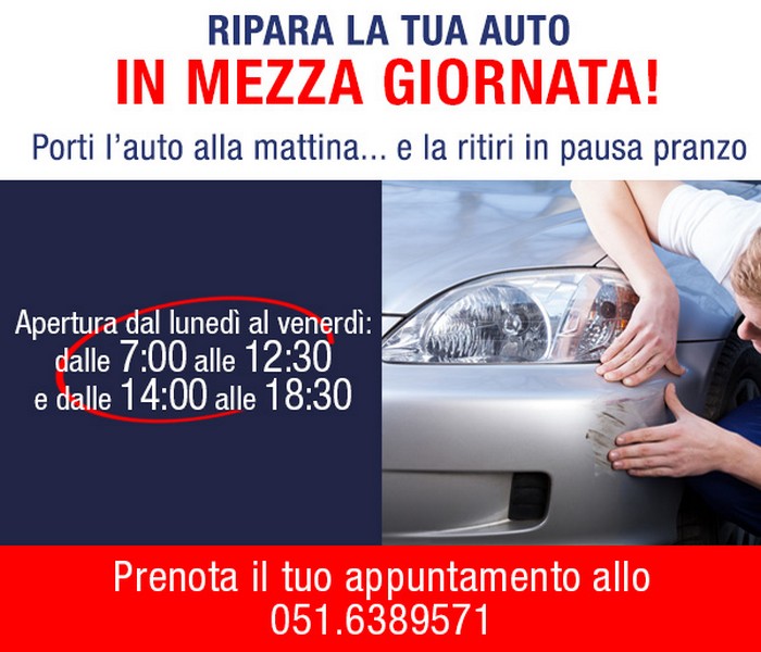 Riparazione della tua auto in mezza giornata a Bologna