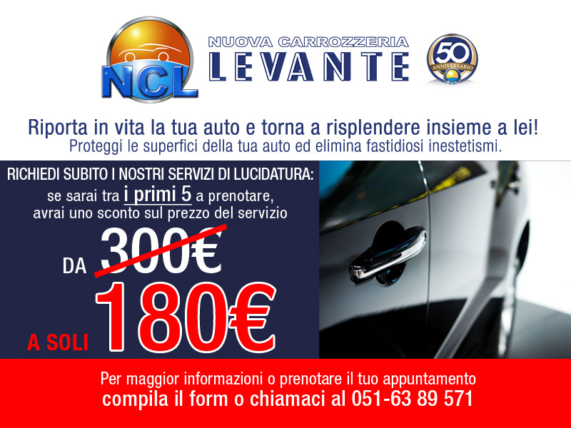 Promozione lucidatura auto a Bologna